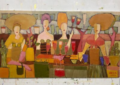 2025 - In der Cocktailbar - 100 x 180